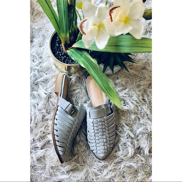 Chase + Chloe Shoes - NIB Grey ‘Bliss’ Mules